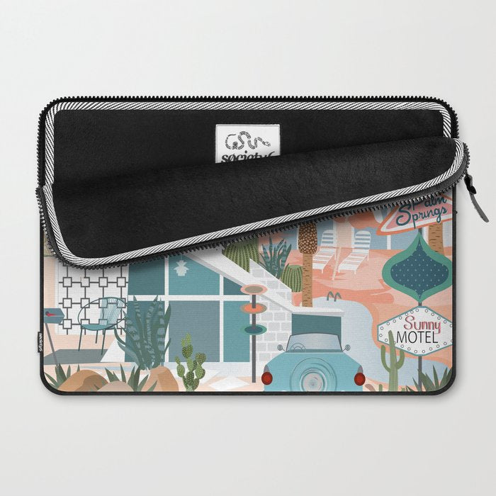 Retro Palm Springs Laptop Sleeve Gallery Image 2