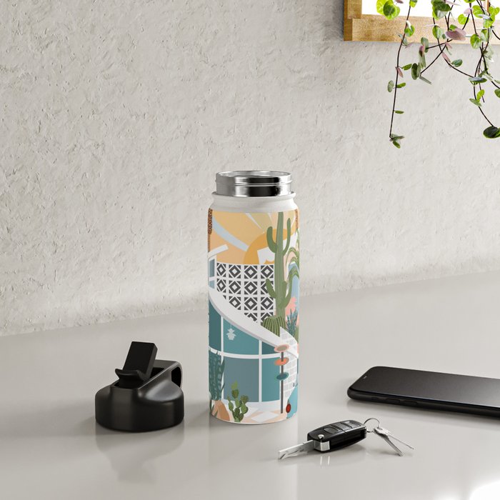 Retro Palm Springs Water Bottle Gallery Image 4