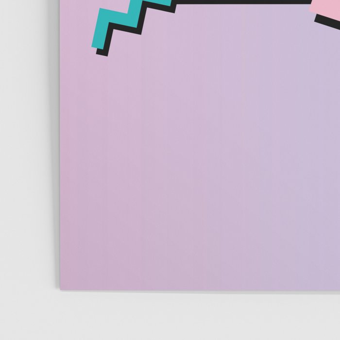 Memphis Pattern 25 - Miami Vice / 80s Retro / Palm Tree Poster Gallery Image 3