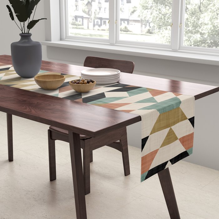 Southwestern Pattern, Boho Prints Table Runner Gallery Image 2