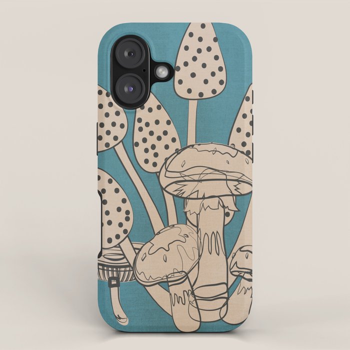 Abstract Mushrooms 3 iPhone Case Gallery Image 1