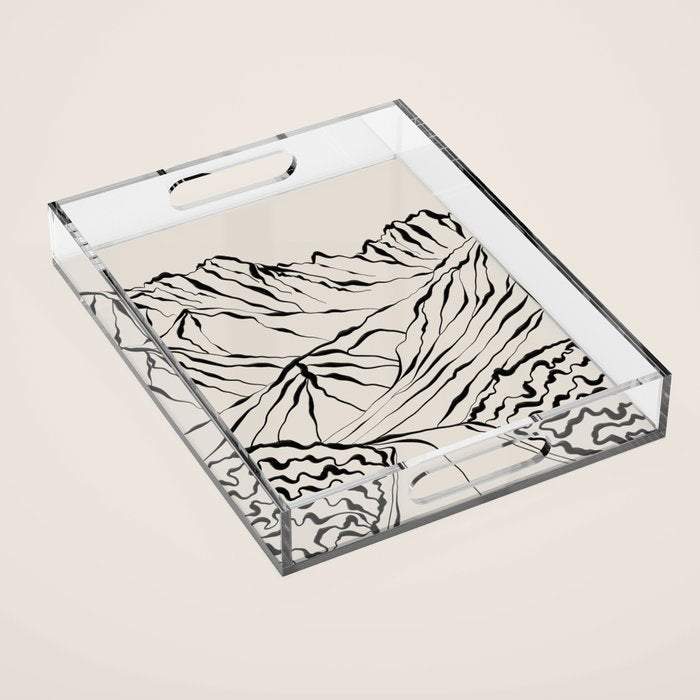 Mountain know the secret Acrylic Tray Gallery Image 1