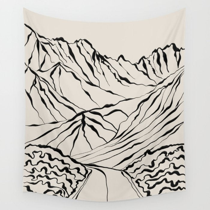 Mountain know the secret Wall Tapestry Gallery Image 4