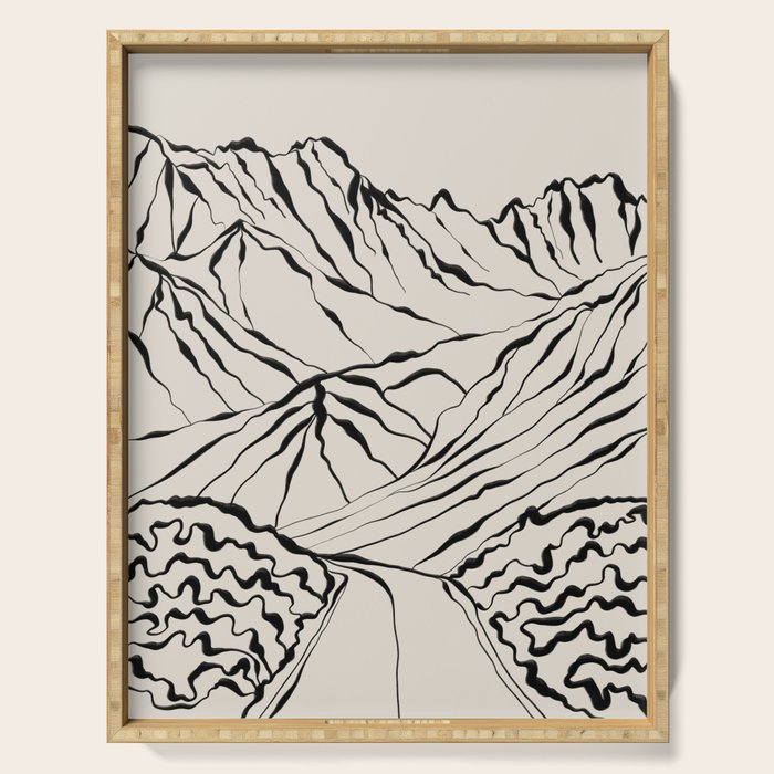 Mountain know the secret Serving Tray Gallery Image 1