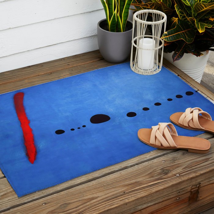 Bleu II (Blue 2) - Joan Miró Outdoor Rug Gallery Image 2