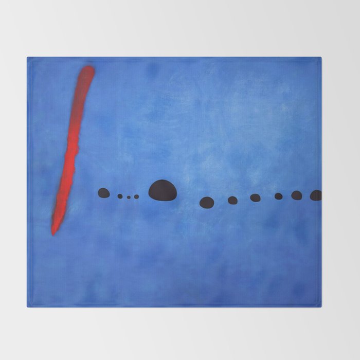 Bleu II (Blue 2) - Joan Miró Throw Blanket Gallery Image 2