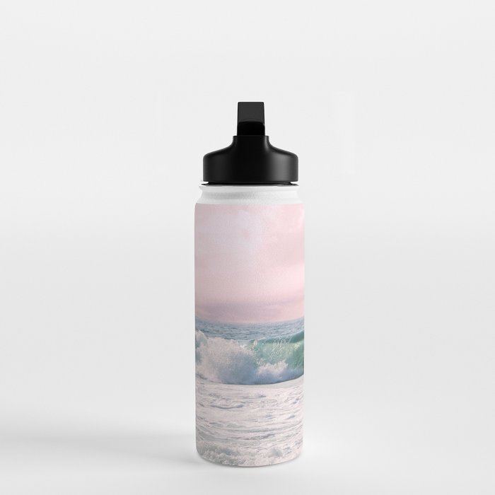 Tropical Beach Wave Roll Water Bottle Gallery Image 3