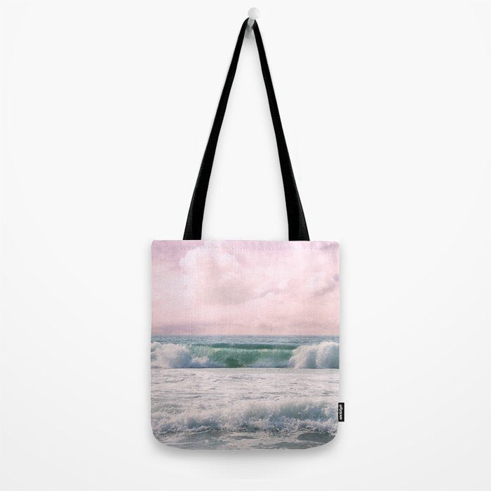 Tropical Beach Wave Roll Tote Bag Gallery Image 2