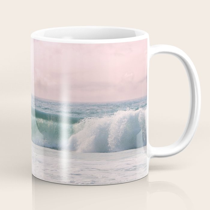 Tropical Beach Wave Roll Coffee Mug Gallery Image 1