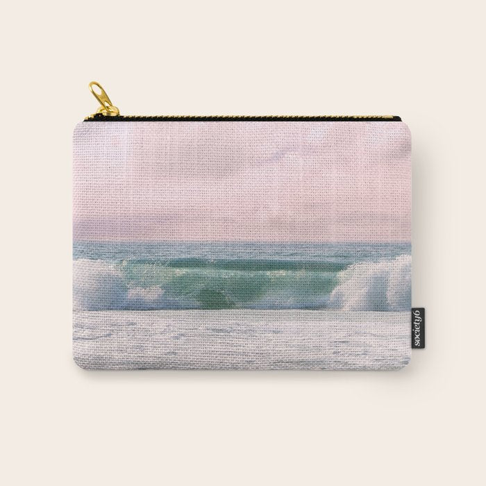 Tropical Beach Wave Roll Carry All Pouch Gallery Image 1