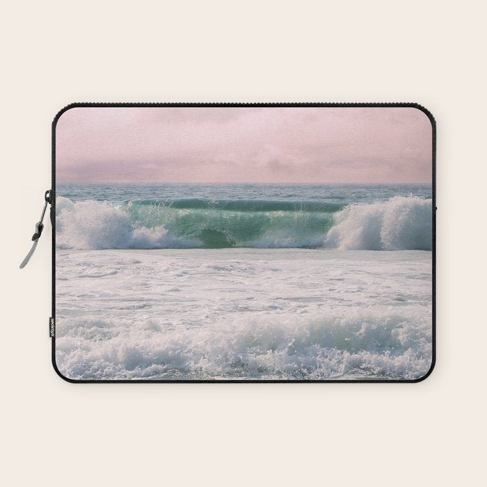 Tropical Beach Wave Roll Laptop Sleeve Gallery Image 1