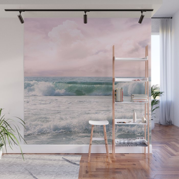 Tropical Beach Wave Roll Wall Mural