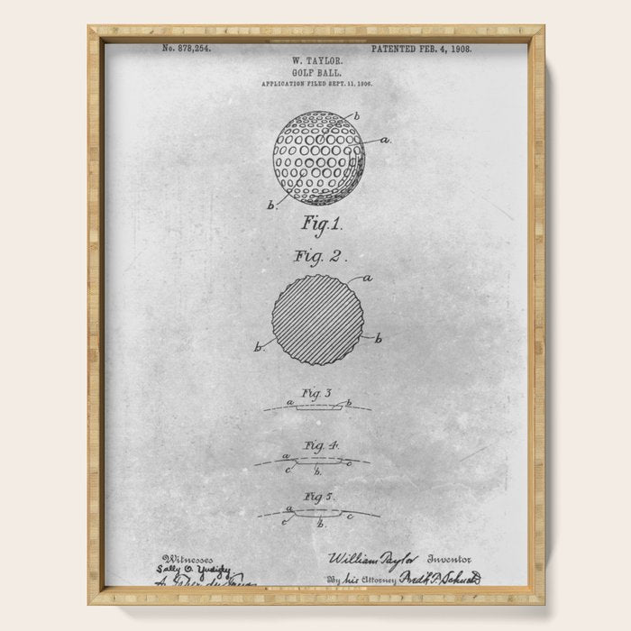 Golf ball Serving Tray Gallery Image 1