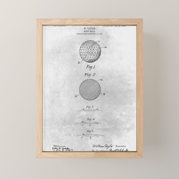 Golf ball Mini Art Print Gallery Image 1