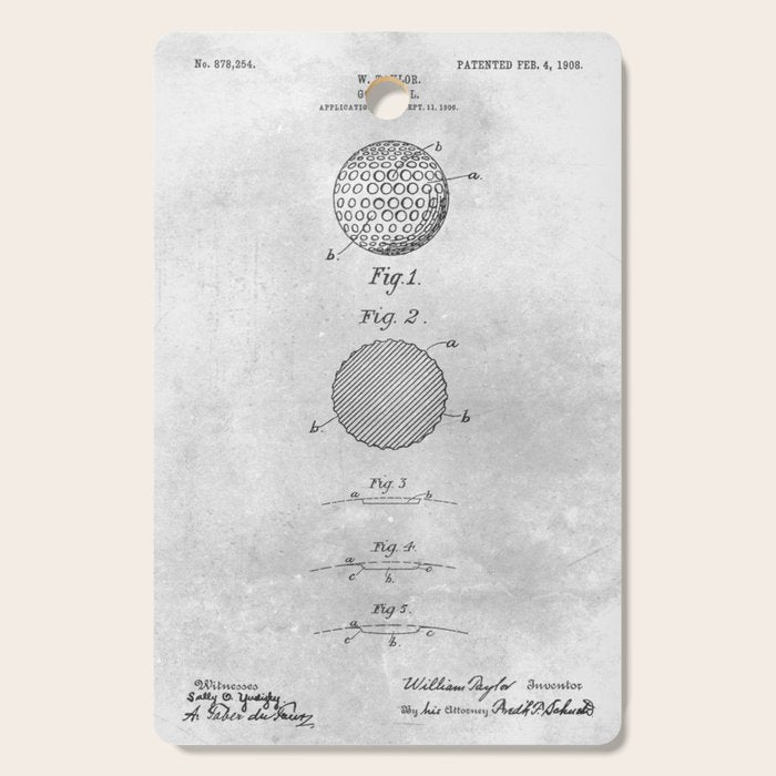 Golf ball Cutting Board Gallery Image 1