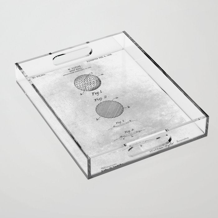 Golf ball Acrylic Tray Gallery Image 1