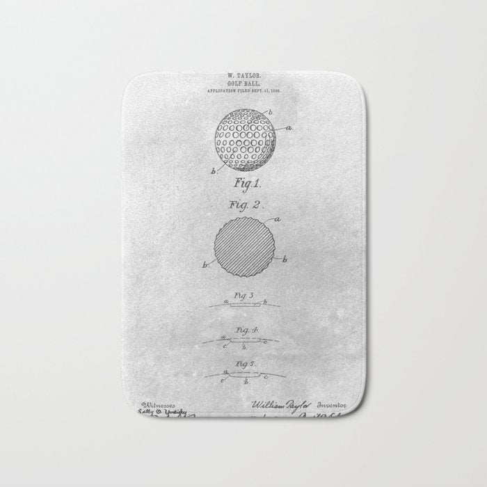 Golf ball Bath Mat Gallery Image 1