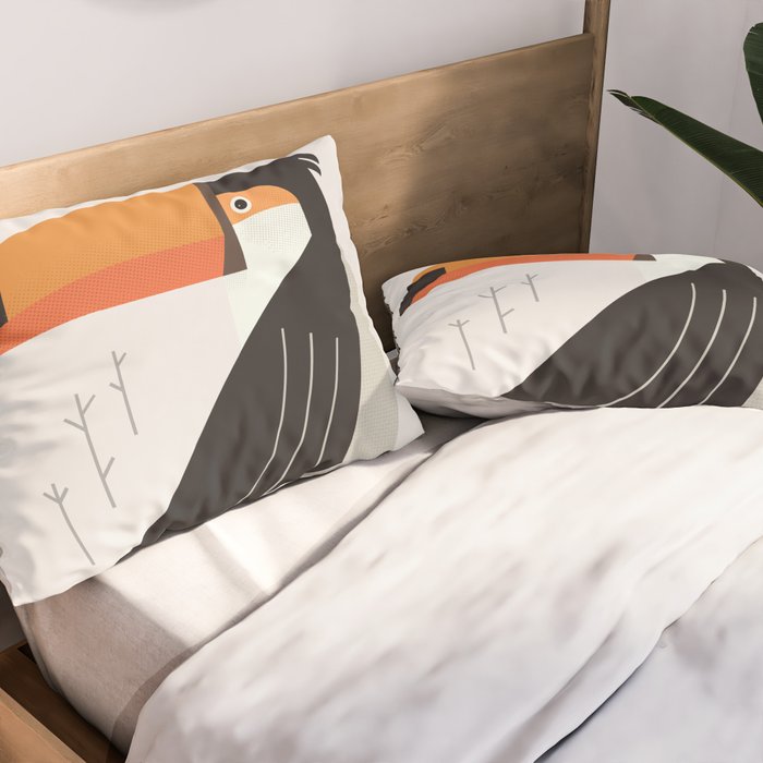 Toucan, Bird of South America Pillow Sham Gallery Image 2