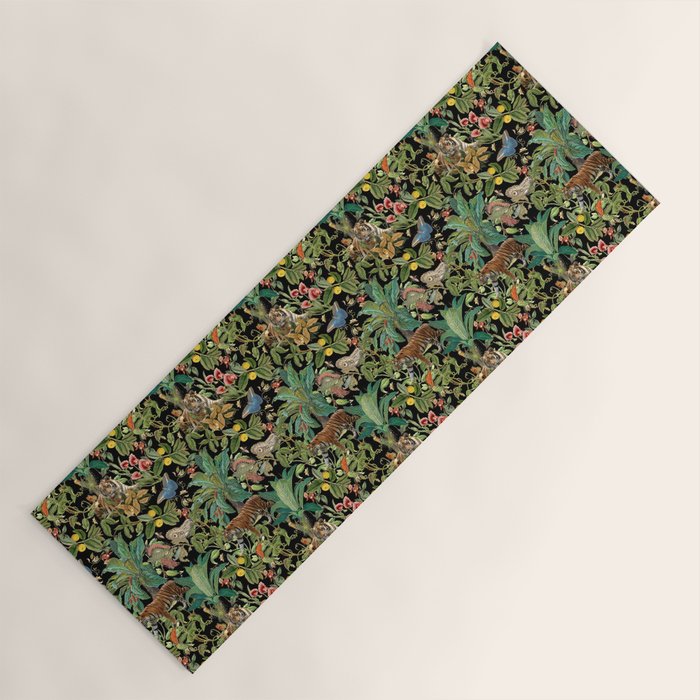 TIGER IN THE DARK JUNGLE Yoga Mat Gallery Image 1