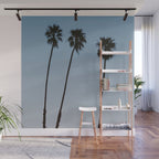 three palm trees iv / santa barbara, california Wall Mural Gallery Image 1