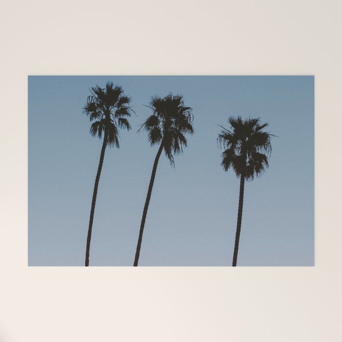 three palm trees iv / santa barbara, california Welcome Mat Gallery Image 1