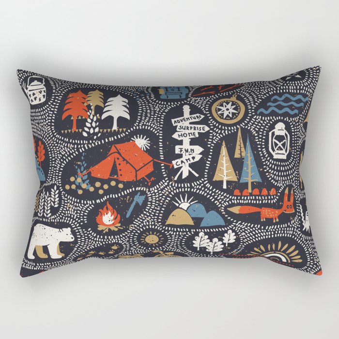 Hinking in the dark Rectangular Pillow Gallery Image 2