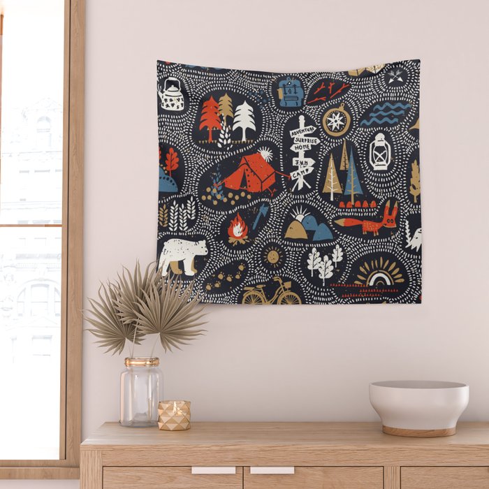 Hinking in the dark Wall Tapestry Gallery Image 2