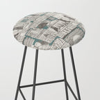 Washington DC toile juniper Stool Gallery Image 2