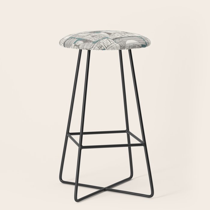Washington DC toile juniper Stool Gallery Image 1