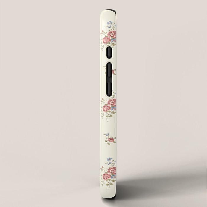 Vintage French Flower Small Cream iPhone Case Gallery Image 2