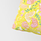 Coastal Oysters on the Beach in Lemon Yellow & Peach Pillow Sham Gallery Image 4