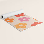Retro 60s 70s Flowers Pattern #pattern #vintage Yoga Mat Gallery Image 2