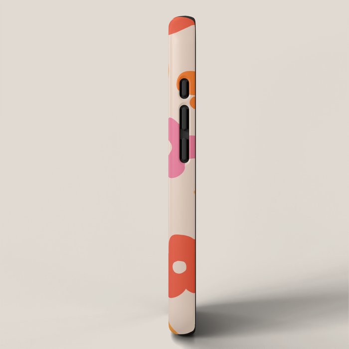 Retro 60s 70s Flowers Pattern #pattern #vintage iPhone Case Gallery Image 2