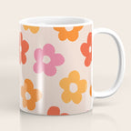 Retro 60s 70s Flowers Pattern #pattern #vintage Coffee Mug Gallery Image 1