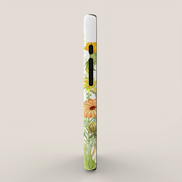 Yellow Scandinavian Wildflowers  Meadow  iPhone Case Gallery Image 2