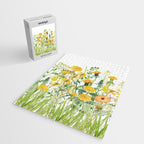 Yellow Scandinavian Wildflowers  Meadow  Jigsaw Puzzle Gallery Image 2