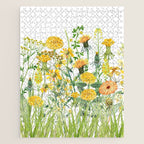 Yellow Scandinavian Wildflowers  Meadow  Jigsaw Puzzle Gallery Image 1