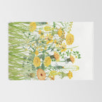 Yellow Scandinavian Wildflowers  Meadow  Rug Gallery Image 2