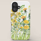 Yellow Scandinavian Wildflowers  Meadow  iPhone Case Gallery Image 5