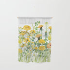 Yellow Scandinavian Wildflowers  Meadow  Wall Hanging Gallery Image 1
