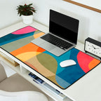 Colorful Vibrant Bright Modern Abstract Artwork Desk Mat Gallery Image 2