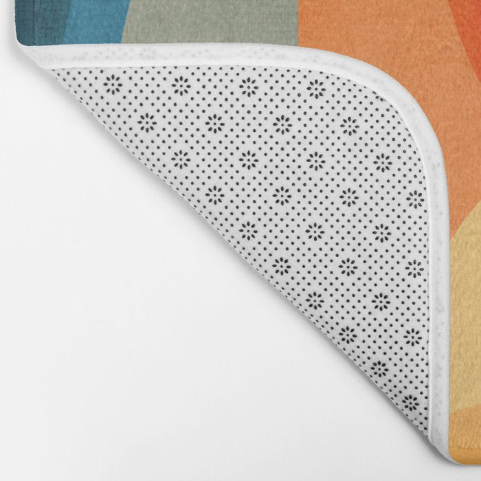 Colorful Vibrant Bright Modern Abstract Artwork Bath Mat Gallery Image 2