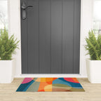 Colorful Vibrant Bright Modern Abstract Artwork Welcome Mat Gallery Image 3