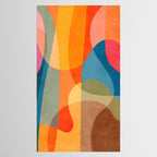 Colorful Vibrant Bright Modern Abstract Artwork Tablecloth Gallery Image 2