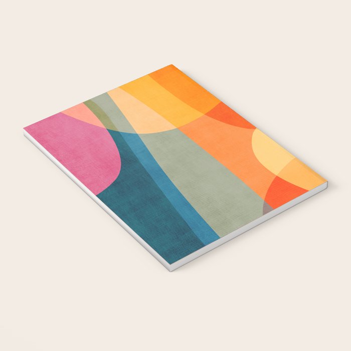 Colorful Vibrant Bright Modern Abstract Artwork Notebook Gallery Image 3