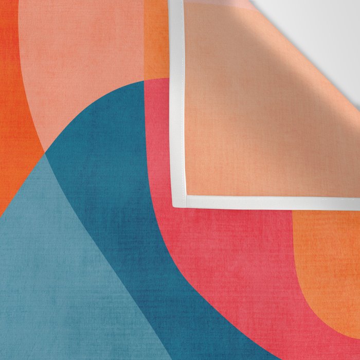 Colorful Vibrant Bright Modern Abstract Artwork Wall Tapestry Gallery Image 3