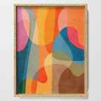 Colorful Vibrant Bright Modern Abstract Artwork Serving Tray Gallery Image 1
