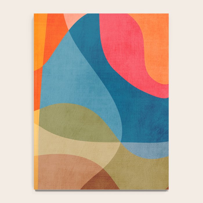 Colorful Vibrant Bright Modern Abstract Artwork Notebook Gallery Image 4