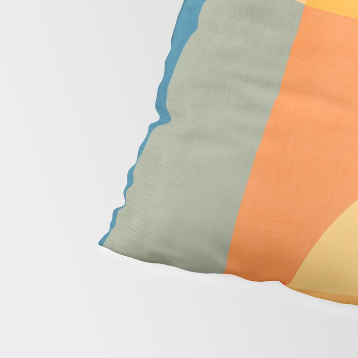 Colorful Vibrant Bright Modern Abstract Artwork Pillow Sham Gallery Image 4