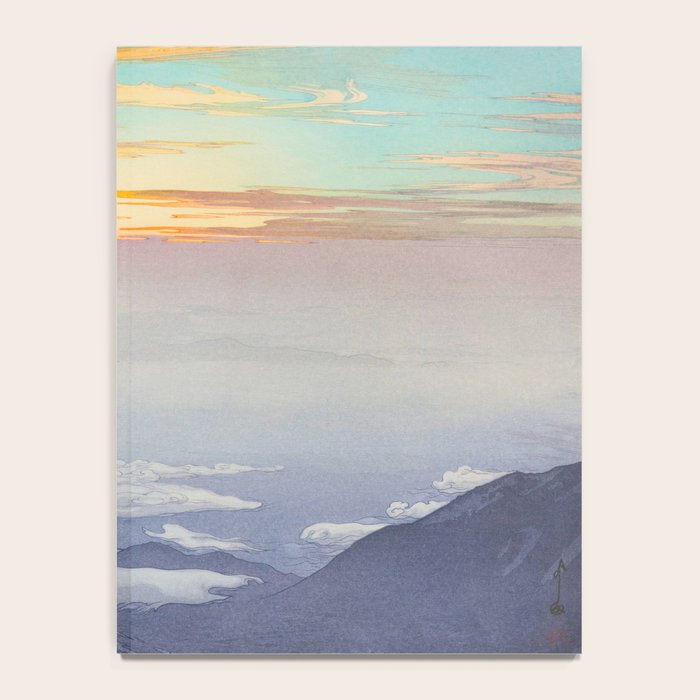 Sea of Clouds (Unkai, Ho-o-San) Hiroshi Yoshida Modern Japanese Woodblock Print Notebook Gallery Image 4
